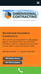 Mobile Screenshot of dimensionalcontracting.com